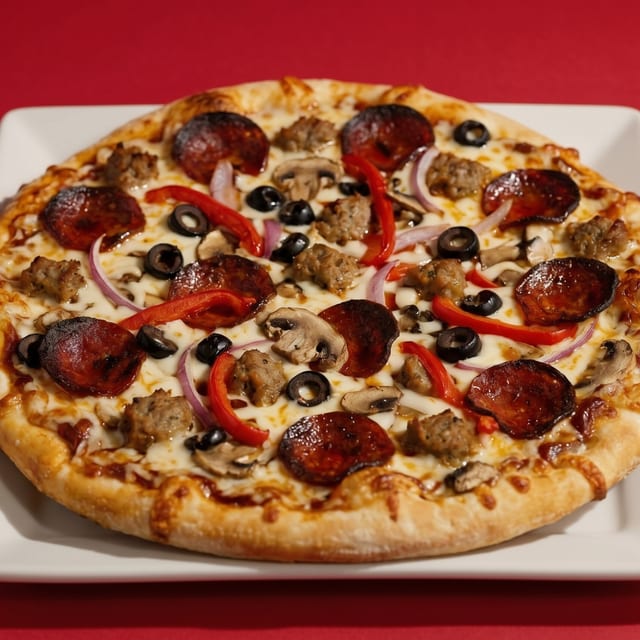 The Works Pizza.